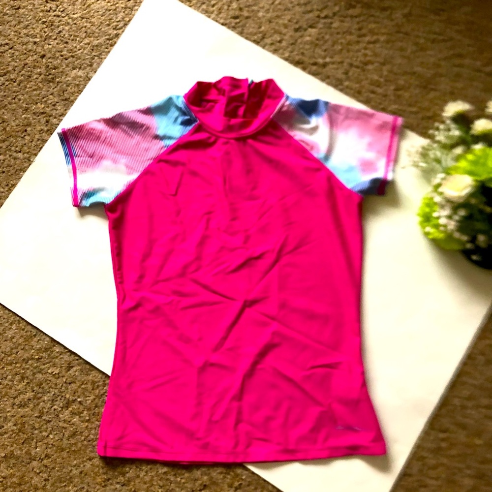 Eddie Bauer Girl’s Pink Swim Shirt Size L